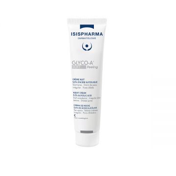 Crema de noapte cu acid glicolic 5.5% Isispharma Glyco-A Soft Peeling, 30 ml