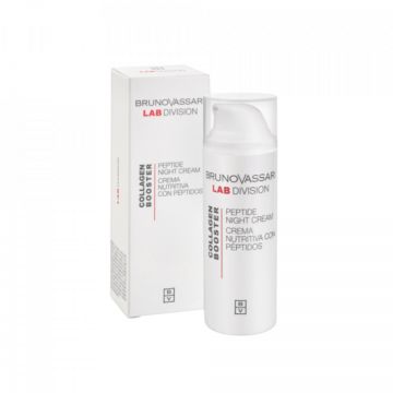 Crema de noapte pentru fata Bruno Vassari, Lab Division, Peptides, Anti-Ageing, 50 ml