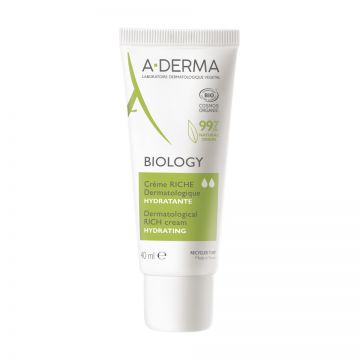 Crema hidratanta A-Derma Riche Biology, 40 ml