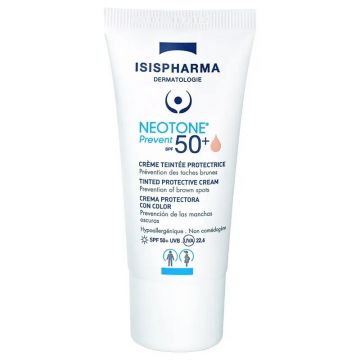 Crema nuantatoare preotectoare SPF 50+ Isispharma Neotone Prevent, Nuanta Medium, 30 ml