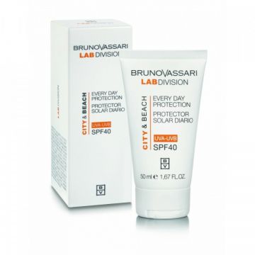 Crema protectie solara BB Cream Bruno Vassari, City & Beach, Titanium Dioxide, SPF 40, 50 ml