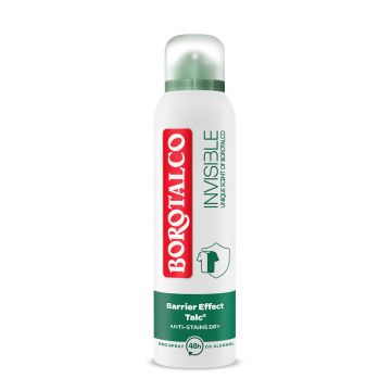 Deodorant spray Invisible Borotalco Original (Concentratie: Deo Spray, Gramaj: 150 ml)