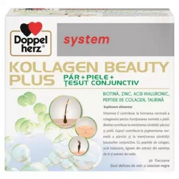Doppelherz System Kollagen Beauty Plus 25ml - 30 flacoane buvabile