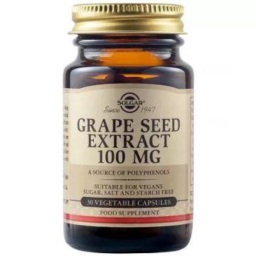Extract din seminte de struguri 100 mg 30 capsule Solgar