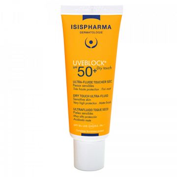 Fluid protector cu efect matifiant Isispharma UVEBLOCK SPF30 Dry Touch, 40 ml
