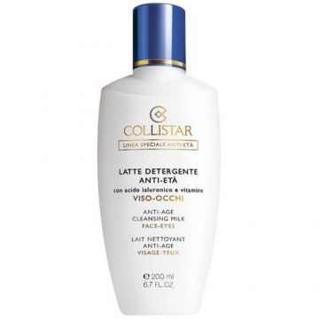 Lapte Demachiant Collistar Anti-Age Cleansing Milk Face-Eyes (Gramaj: 200 ml, Concentratie: Lapte de curatare)