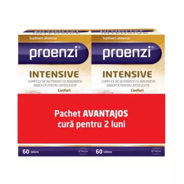 Pachet Proenzi Artrostop Intensive 60 tablete + 60 tablete Walmark