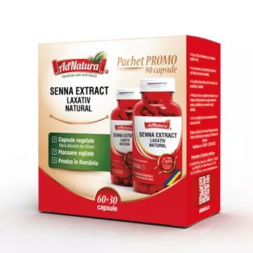 Pachet Senna Extract 60 + 30 capsule AdNatura