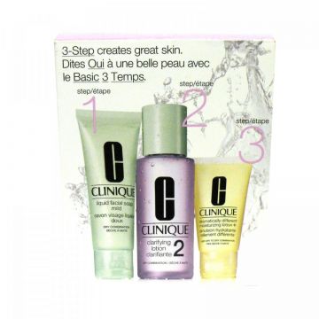 Set cadou Clinique 3 steps (Gramaj: 30 ml + 50 ml +100 ml)