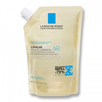 Ulei de spalare hidratant pentru pielea uscata cu tendinta atopica Lipikar AP+, 750 ml, La Roche-Posay (Concentratie: Ulei de baie, Gramaj: 400 ml Rezerva )