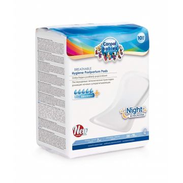 Absorbante postnatale de noapte, 10 bucati, Canpol babies