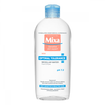 Apa micelara pentru ten sensibil si reactiv Optimal Tolerance, 400ml, Mixa