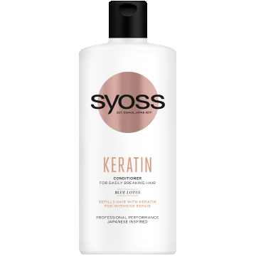 Balsam pentru par uscat Keratin, 440ml, Syoss