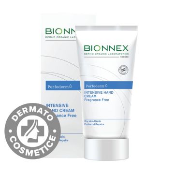 Crema de maini intens hidratanta neparfumata Perfederm, 50ml, Bionnex