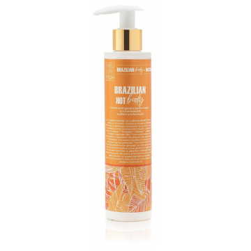 Crema termogenica pentru noapte cu rol anticelulitic Brazilian Hot Body, 200ml, Wawa Fresh Cosmetics