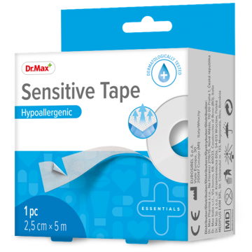 Dr. Max Sensitive Tape hipoalergenic 2,5cmx5m, 1 bucata