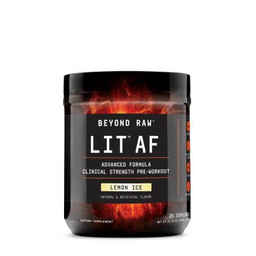 Formula Pre-Workout cu aroma de lamaie Beyond Raw, 446.4g, GNC