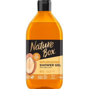 Gel de dus cu ulei de argan 100% presat la rece, 385ml, Nature Box