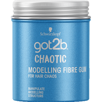 Guma modelatoare pentru par cu fixare puternica dar flexibila Chaotic, 100ml, Got2b