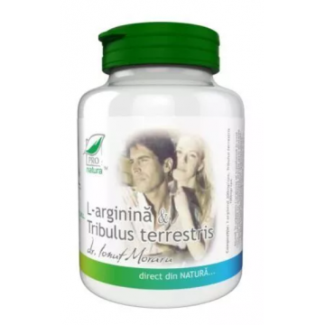 L-arginina si Tribulus Terrestris, 150 capsule, Pro Natura