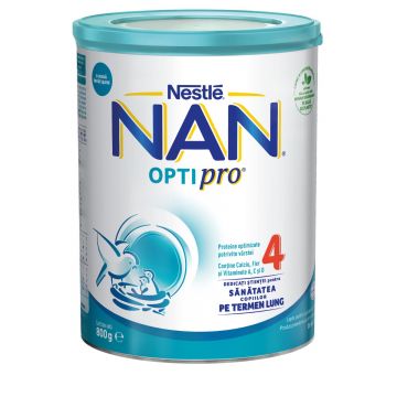 Lapte praf NAN 4 Optipro, 800g, Nestle