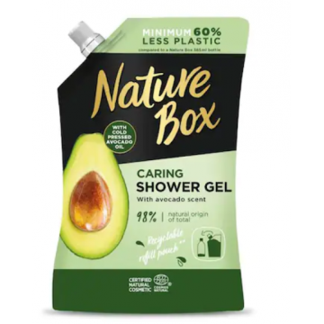 Rezerva gel de dus cu ulei de avocado, 500ml, Nature Box