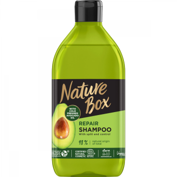 Sampon cu ulei de avocado presat la rece, 385ml, Nature Box