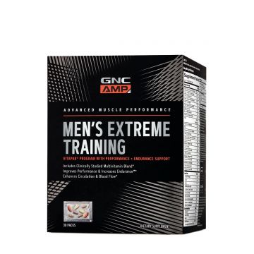 Vitamine pentru performanta si anduranta AMP Men's Extreme Training, 30 pachetele, GNC