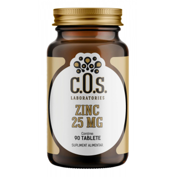 Zinc 25mg, 90 tablete, COS Laboratories