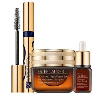 Advanced Night Repair, Set: Crema de noapte pentru ochi, + Crema de noapte pentru ochi travel-size, + Mascara, Black (Concentratie: Set pentru ingrijirea tenului, Gramaj: 15 ml + 7 ml + 2,8 ml)