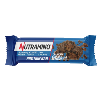 Baton proteic Crispy Chocolate Brownie, 65g, Nutramino