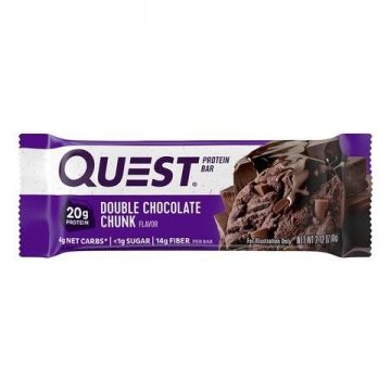Baton proteic cu aroma de ciocolata, 60g, Quest
