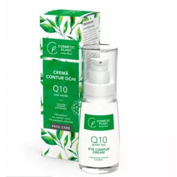 Crema contur ochi Q10 + ceai verde Cosmetic Plant (Concentratie: Crema, Gramaj: 30 ml)