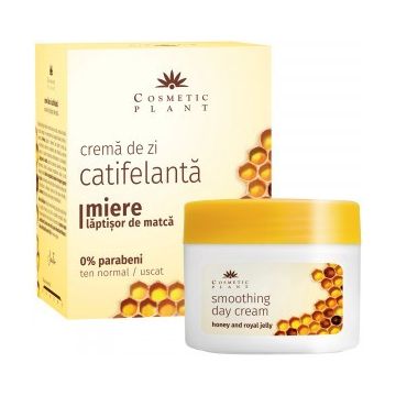 Crema de zi catifelanta cu miere si laptisor de matca Cosmetic Plant (Concentratie: Crema pentru fata, Gramaj: 50 ml)