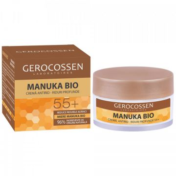 Crema pentru riduri profunde cu miere Manuka Bio 55+, 50 ml, Gerocossen (Gramaj: 50 ml)