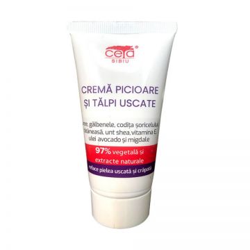 CREMA PICIOARE SI TALPI USCATE 97%VEGETALA 50ML CETA