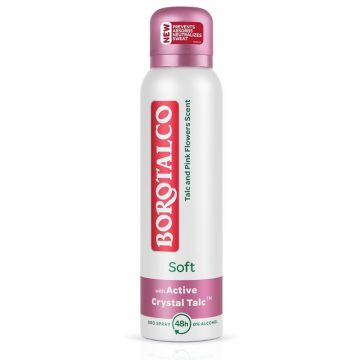 Deodorant spray Borotalco Soft, 150 ml (Concentratie: Deo Spray, Gramaj: 150 ml)