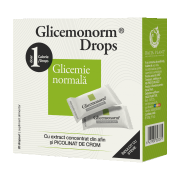 Glicemonorm Drops, 100g, Dacia Plant