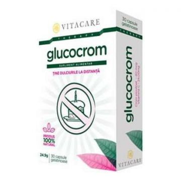 Glucocrom Vitacare 30 capsule (TIP PRODUS: Suplimente alimentare, Concentratie: 25.04 mg)