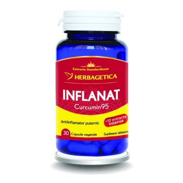 Inflanat+ Curcumin95, 30 capsule vegetale, Herbagetica