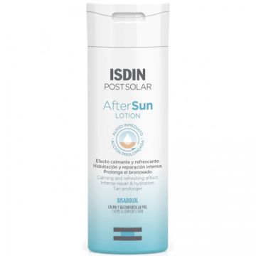 Lotiune de corp dupa plaja ISDIN Post Sola,r cu efect calmant si racoritor, 200 ml