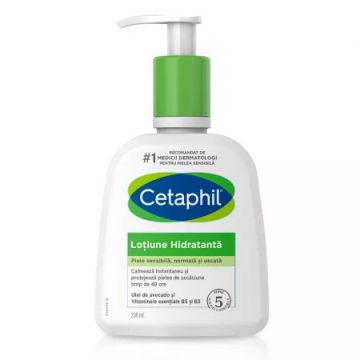Lotiune hidratanta pentru piele uscata si sensibila Cetaphil (Concentratie: Lotiune de Corp, Gramaj: 236 ml)