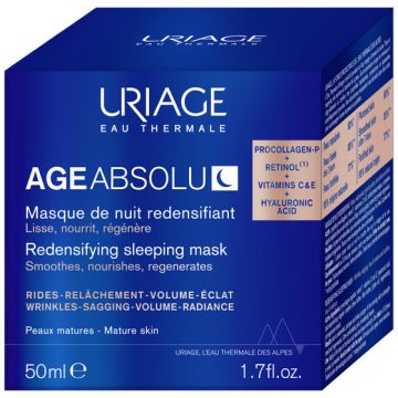 Masca regeneranta de noapte Pro Colagen Uriage Age Absolu, 50 ml (Concentratie: Crema, Gramaj: 50 ml)