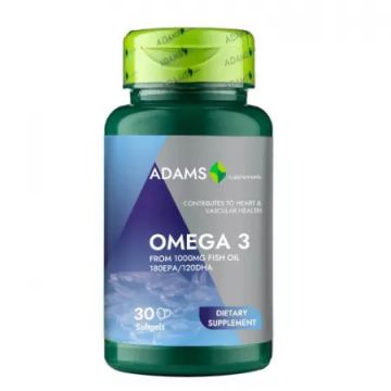 OMEGA 3 1000MG 30CPS GELATINOASE MOI ADAMS VISION