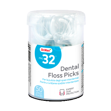 Pro32 Ata dentara cu scobitoare Floss Pick, 50 bucati