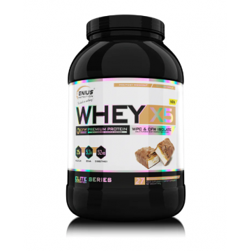 Pudra proteica cu aroma de Ciocolata Bueno Whey-X5, 900g, Genius Nutrition