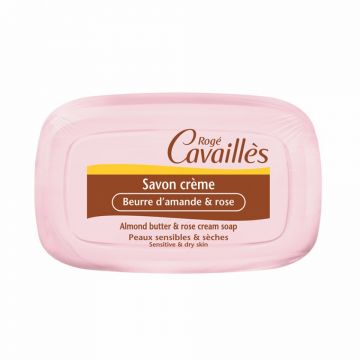 Sapun crema cu unt de migdale si trandafir, Roge Cavailles (Concentratie: Sapun, Gramaj: 115 g)