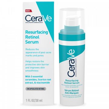 Serum anti-semne cu Retinol CeraVe, pentru tenul gras cu tendinta acneica, 30 ml