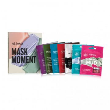 Set 7 masti pentru fata Ahava Mask Moment, 7 x 8 ml (Gramaj: 8 ml, Concentratie: Masca de fata)