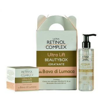 Set ingrijire ten Retinol Complex Beauty Box Hidratanta cu Extract de Melc Crema de fata 50 ml + Apa Micelara 200 ml